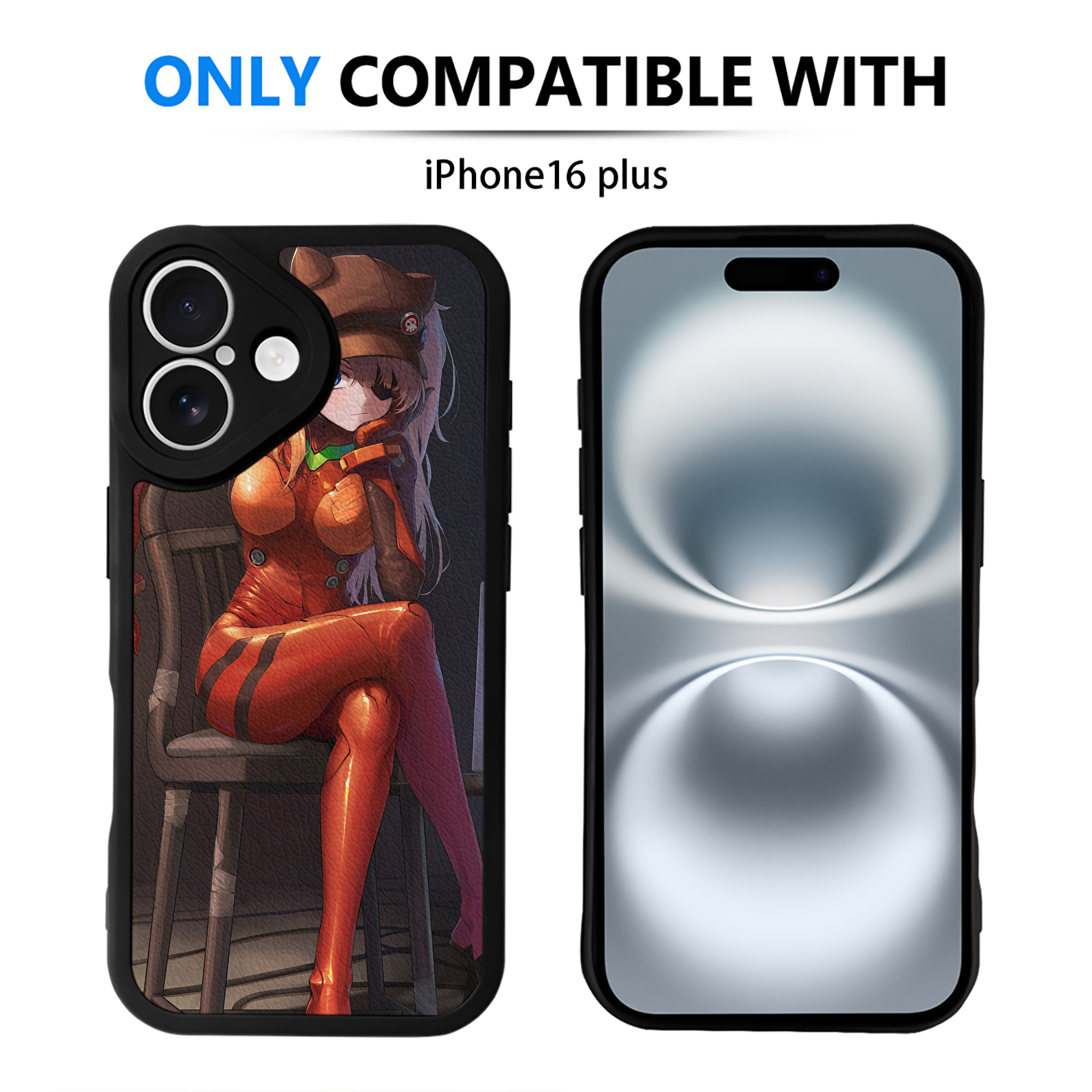 （画像用） EVA 新世紀エヴァンゲリオン 【iPhone 16シリーズ対応】シリコンスマホケース（レザー調） 材質：シリコン